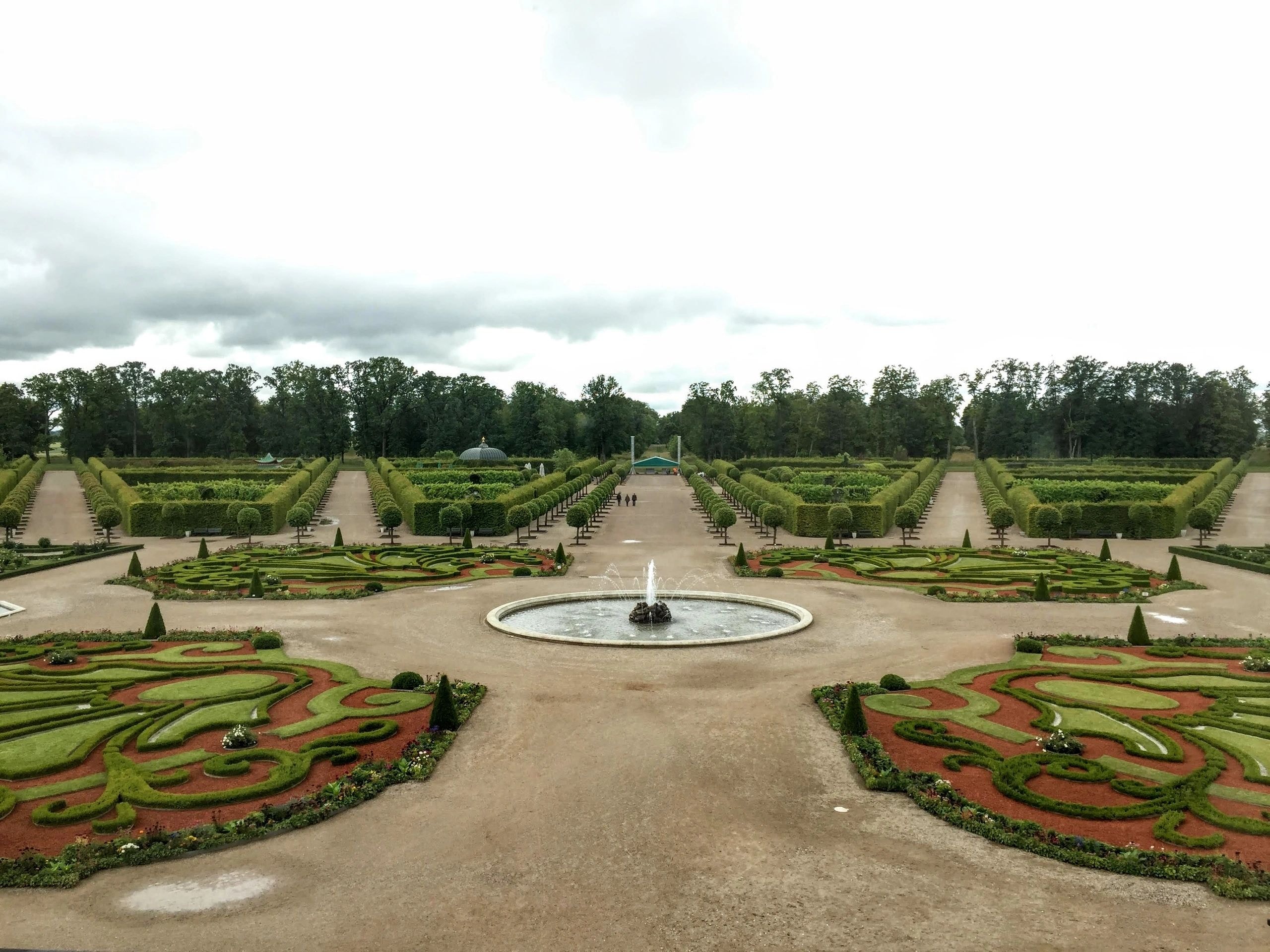 Palace gardens with fountain